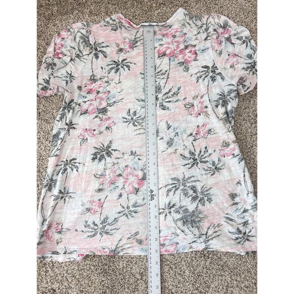 Torrid Womens M (00) Tropical Coastal Resortwear Bloomcore Floral Palm Print Tee - Picture 9 of 9